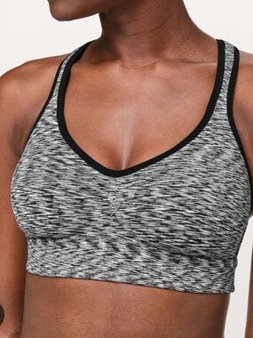 Lululemon Speedup Sport Bra C/D Spaced Out Space Dye Black White